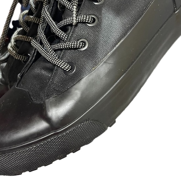 Hunter for Target Adult Unisex Lace Up Ankle Rain Boots Mens 7.5 Women 9.5 BLK - Picture 10 of 16